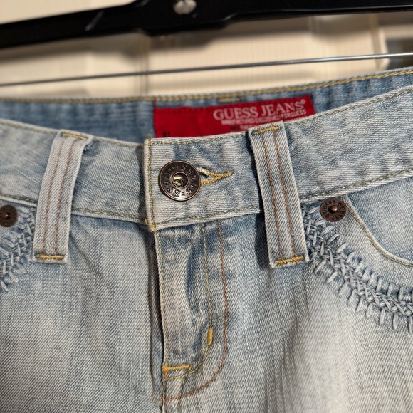 Guess Women's Blue Stretch Denim Jean Shorts - Picture 2 of 10